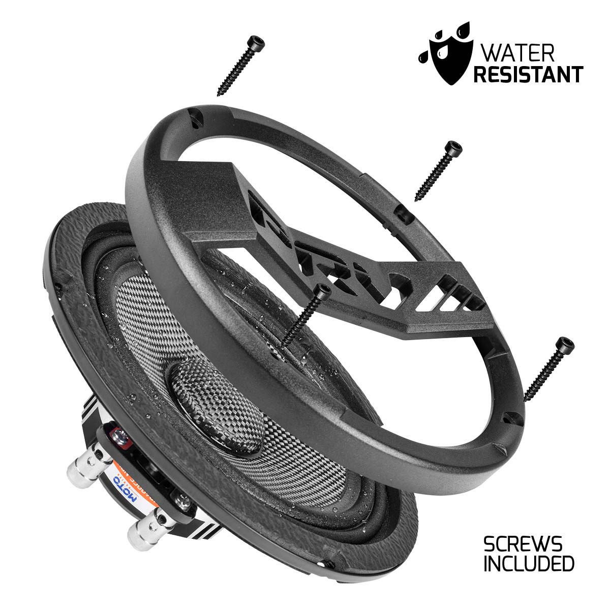 PRV Audio MT6MR400CF-NDY-4 SLIM 6.5" Carbon Fiber Neodymium Midrange Loudspeaker