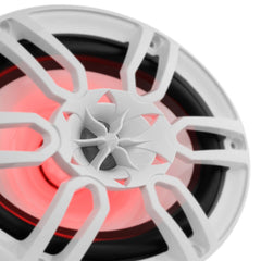 DS18 NXL-69/WH NXL 6x9" 2-Way Coaxial Marine Speaker With LED RGB Lights 125 Watts Rms 4-Ohm -White