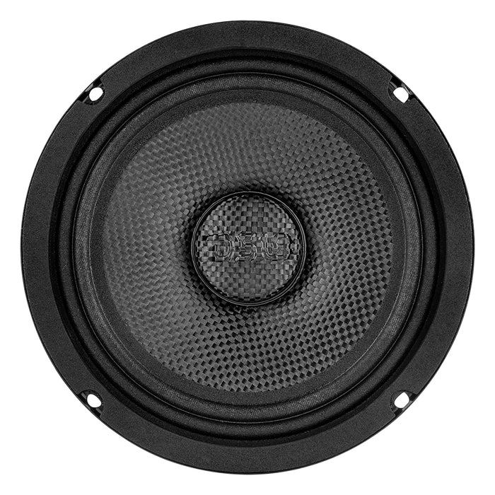 DS18 PRO-CF6.4SL PRO 6.5" Shallow Carbon Fiber Water resistant Cone Mid-Bass Loudspeaker 250 Watts Rms 4-Ohm