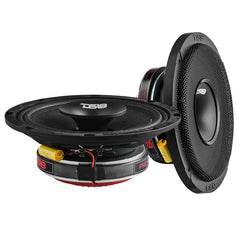 DS18 PRO-HY8.4MSL PRO 8" Shallow Coaxial Hybrid Mid-Range Loudspeaker with Built-in Driver 200 Watts Rms 4-Ohm - Grill Included