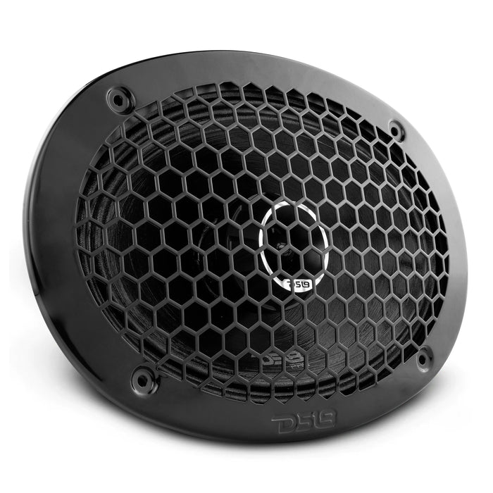 DS18 PRO-ZT69 PRO-ZT 6x9" Coaxial Mid-Range Loudspeaker with Water Resistant Cone Built-in Bullet Tweeter and Grill 275 Watts Rms 4-Ohm