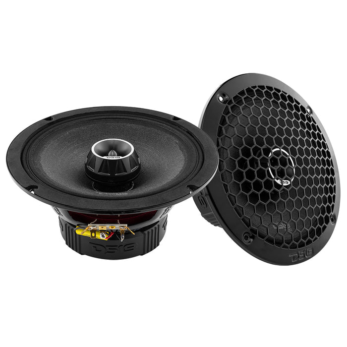 DS18 PRO-ZT8 PRO-ZT 8" Coaxial Mid-Range Loudspeaker with Water Resistant Cone Built-in Bullet Tweeter and Grill 275 Watts Rms 4-Ohm