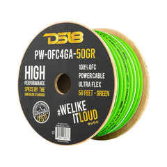 DS18 PW-OFC4GA-50BK 4-GA 100% OFC Ground, Power Cable, 50 Feet