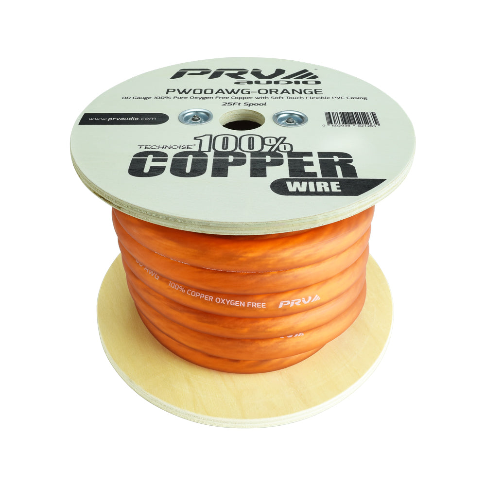 PRV Audio PW00AWG-ORANGE Pure Oxygen Free Copper Power Wire