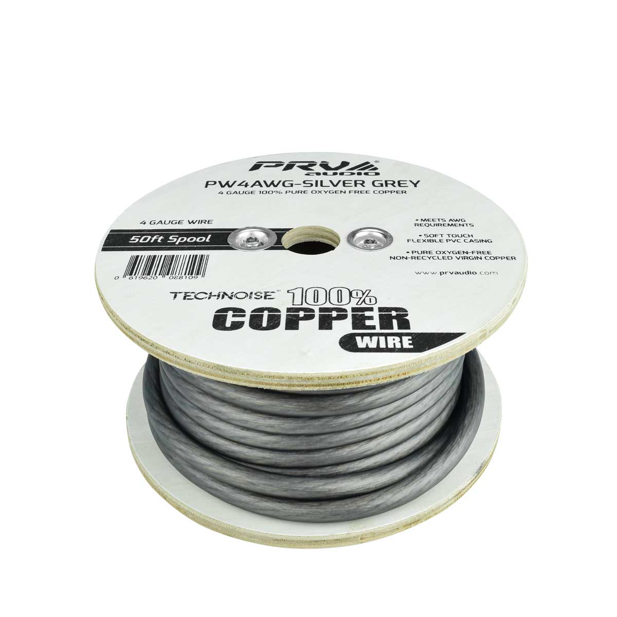 PRV Audio PW4AWG-SILVER GREY Pure Oxygen Free Copper Power Wire