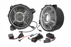 Rough Country RCH5100 9 Inch LED Headlights DOT Approved | Jeep Gladiator JT/Wrangler JL (18-24)