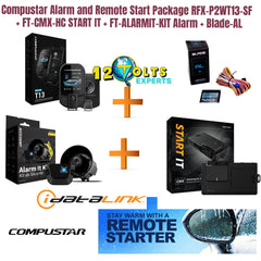 Compustar RFX-P2WT13-SF T13 Kit + FT-CMX-HC START IT + FT-ALARMIT-KIT Alarm + Blade-AL