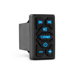 DS18 RKS-BT Marine And Powersports Waterproof Rocker Switch Bluetooth Audio Receiver With Controls