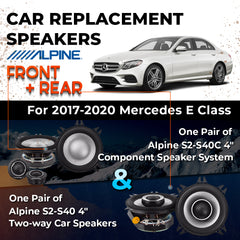 Car Speaker Replacement fits 2017-2020 for Mercedes E-Class