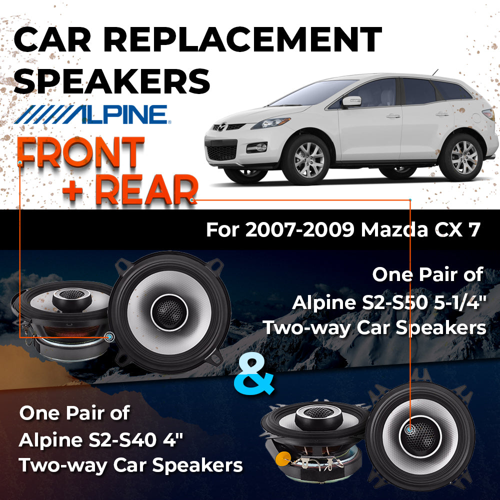 Car Speaker Replacement fits 2007-2009 for Mazda CX-7