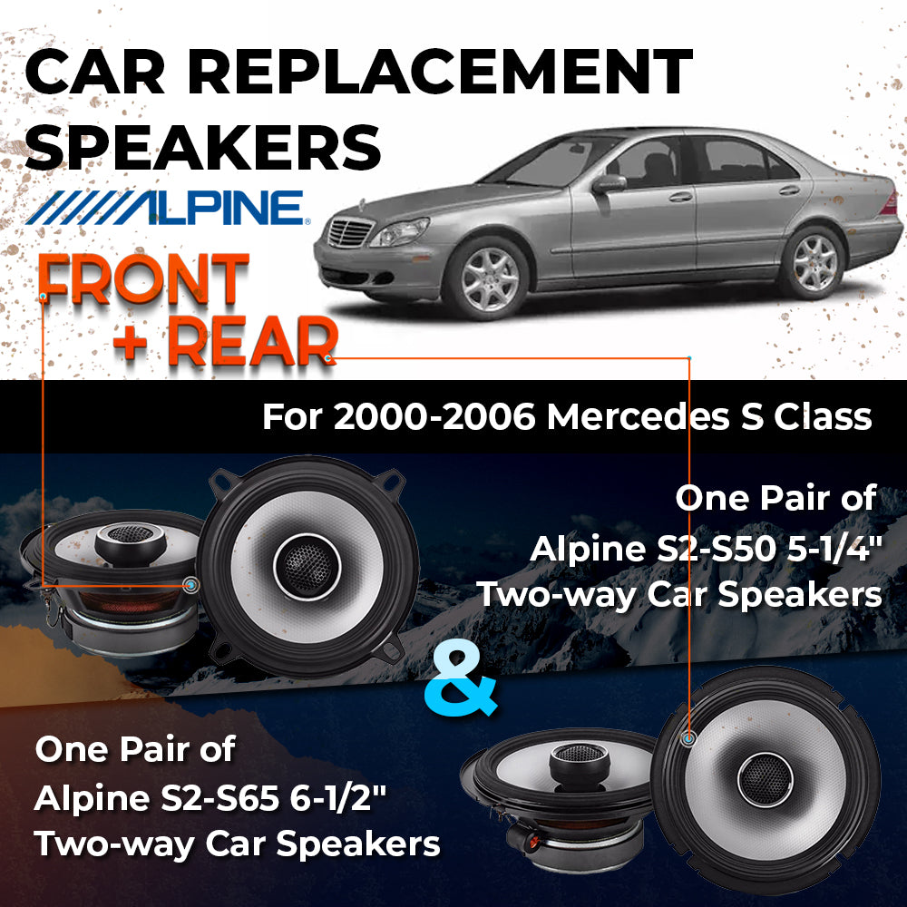 Car Speaker Replacement fits 2000-2006 for Mercedes S-Class