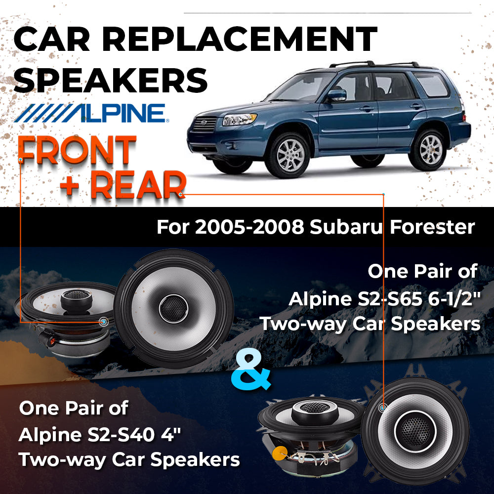 Car Speaker Replacement fits 2005-2008 for Subaru Forester