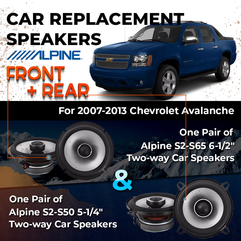 Car Speaker Replacement fits 2007-2013 for Chevrolet Avalanche