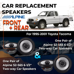 Car Speaker Replacement fits 1995-2001 for Toyota Tacoma