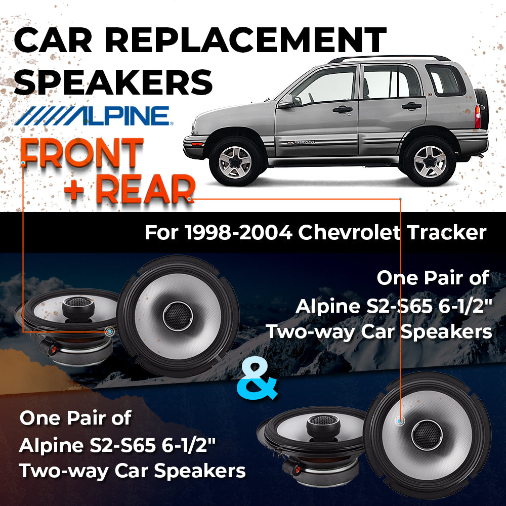 Car Speaker Replacement fits 1998-2004 for Chevrolet Tracker