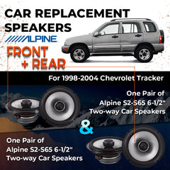 Car Speaker Replacement fits 1998-2004 for Chevrolet Tracker