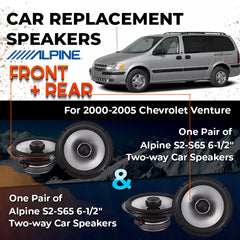Car Speaker Replacement fits 2000-2005 for Chevrolet Venture