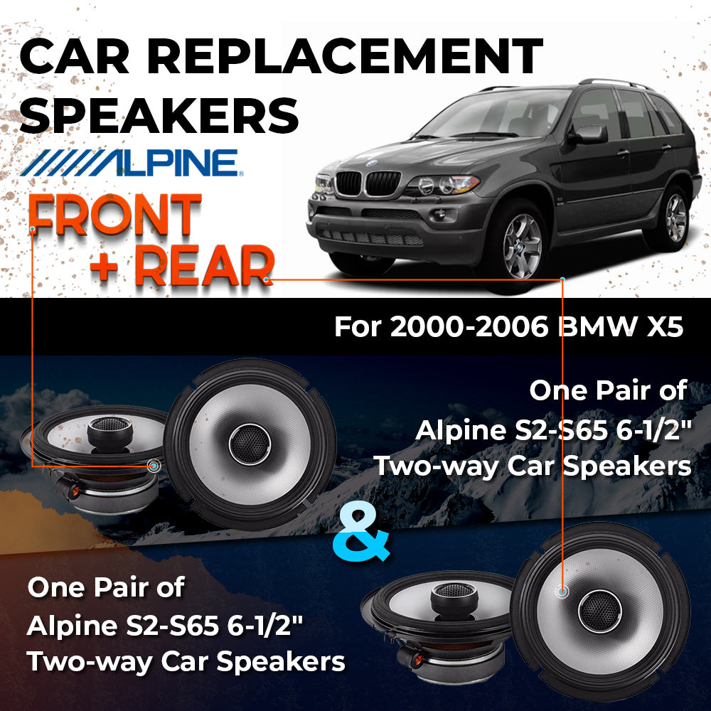 Car Speaker Replacement fits 2000-2006 for BMW X5