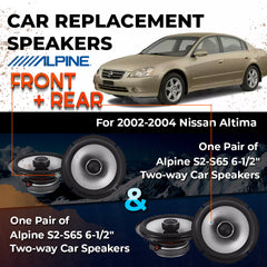 Car Speaker Replacement fits 2002-2004 for Nissan Altima