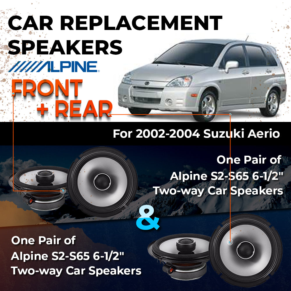 Car Speaker Replacement fits 2002-2004 for Suzuki Aerio  hatchback