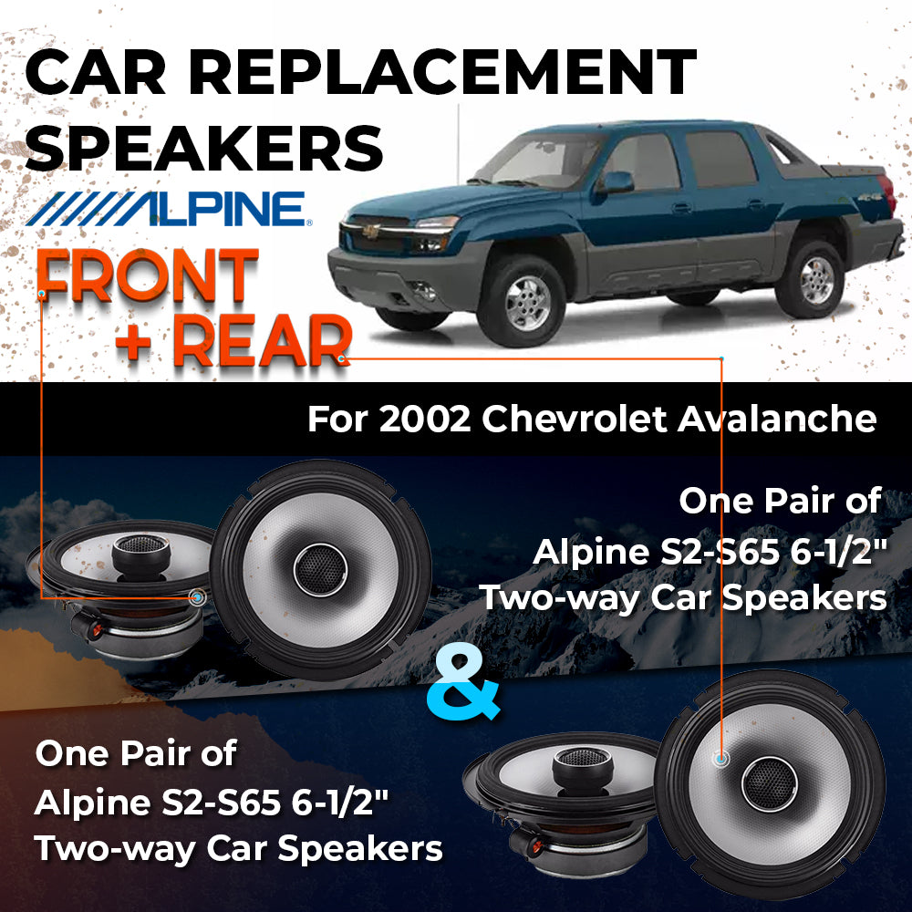 Car Speaker Replacement fits 2002 for Chevrolet Avalanche