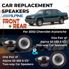 Car Speaker Replacement fits 2002 for Chevrolet Avalanche