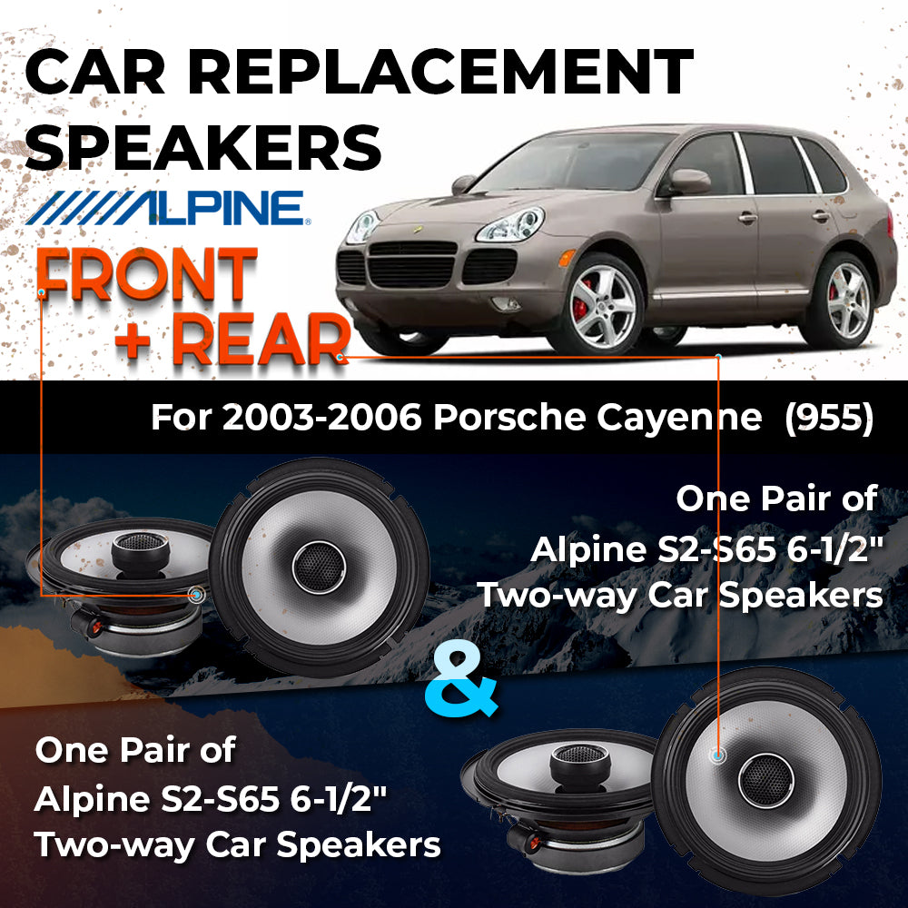 Car Speaker Replacement fits 2003-2006 for Porsche Cayenne  (955)