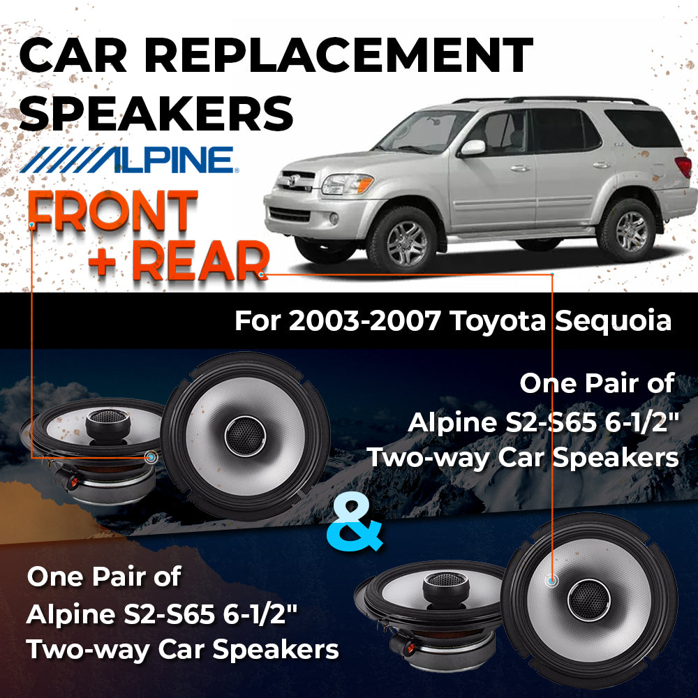 Car Speaker Replacement fits 2003-2007 for Toyota Sequoia