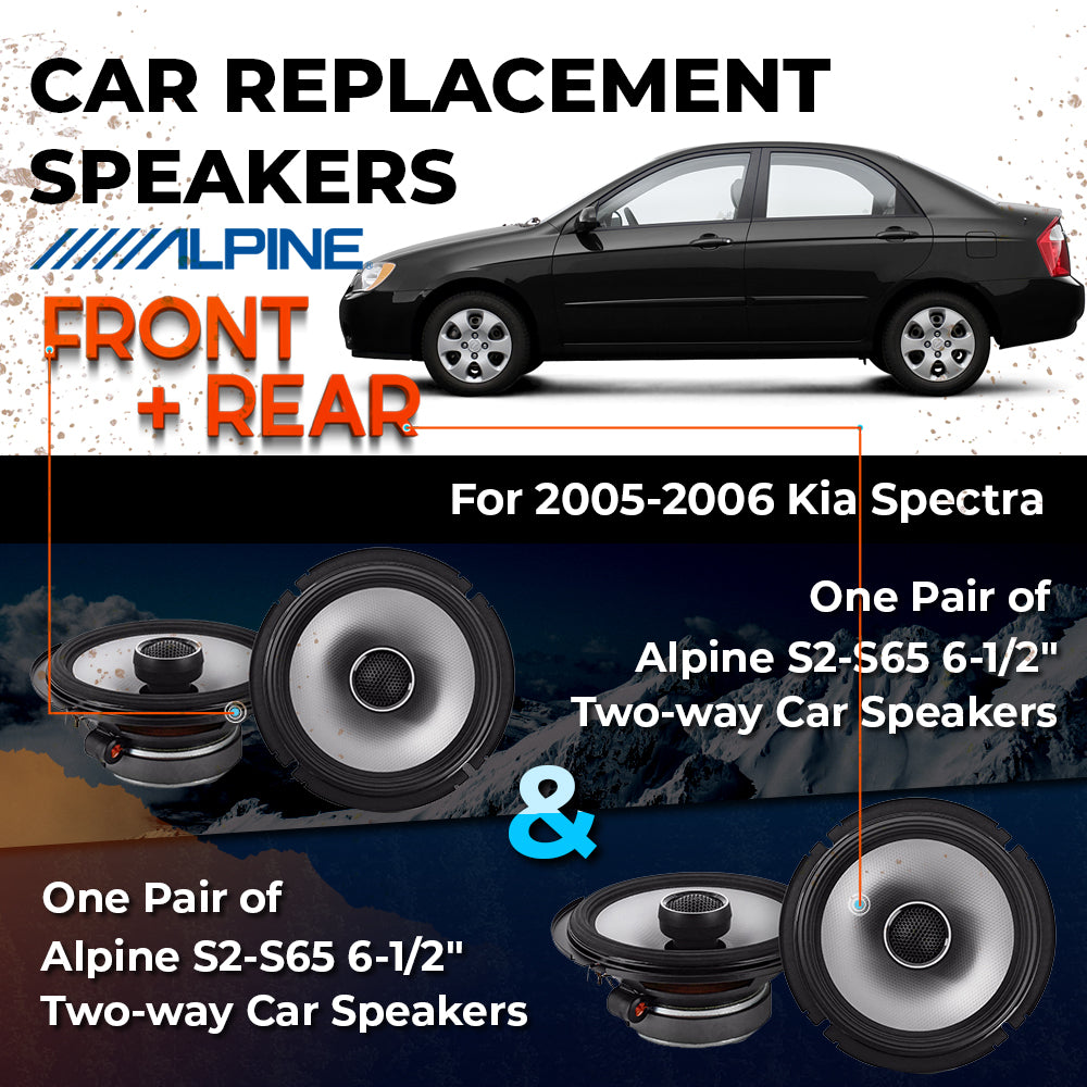 Car Speaker Replacement fits 2005-2006 for Kia Spectra