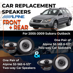 Car Speaker Replacement fits 2005-2009 for Subaru Outback