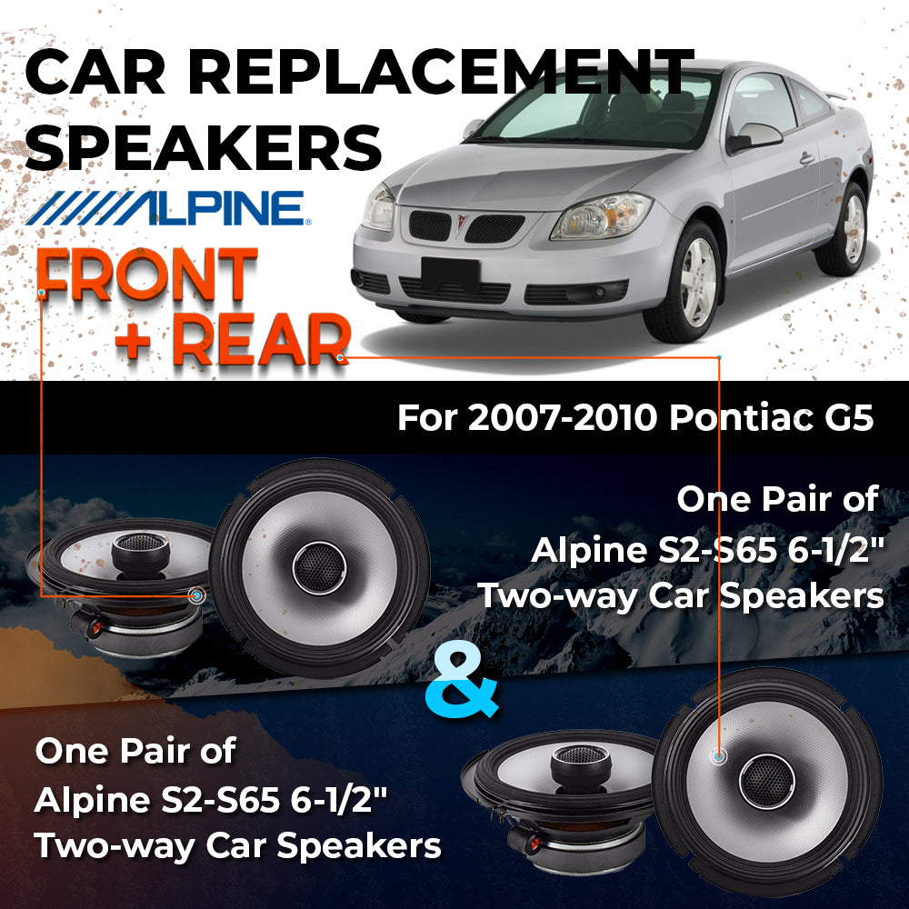 Car Speaker Replacement fits 2007-2010 for Pontiac G5