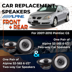 Car Speaker Replacement fits 2007-2010 for Pontiac G5