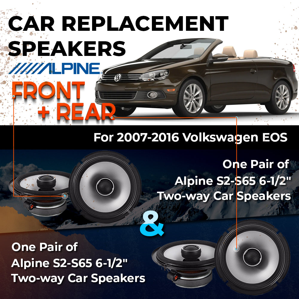 Car Speaker Replacement fits 2007-2016 for Volkswagen EOS