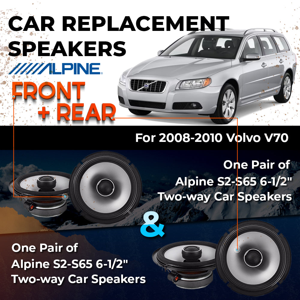 Car Speaker Replacement fits 2008-2010 for Volvo V70