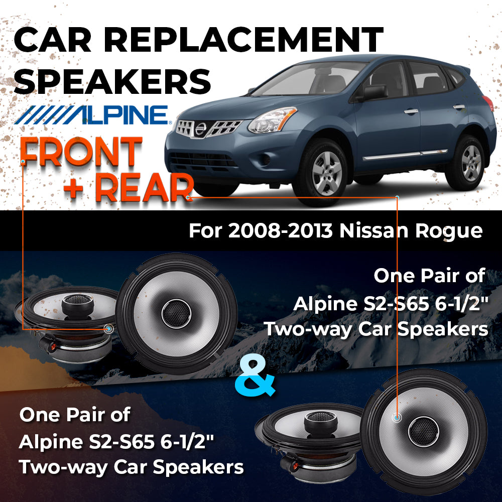 Car Speaker Replacement fits 2008-2013 for Nissan Rogue