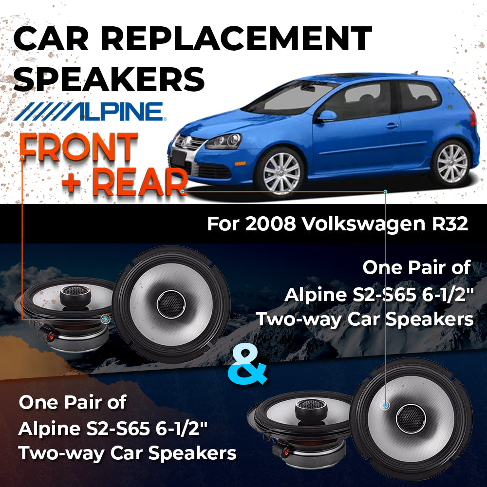 Car Speaker Replacement fits 2008 for Volkswagen R32
