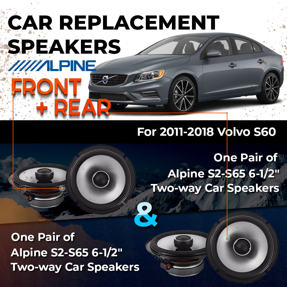 Car Speaker Replacement fits 2011-2018 for Volvo S60