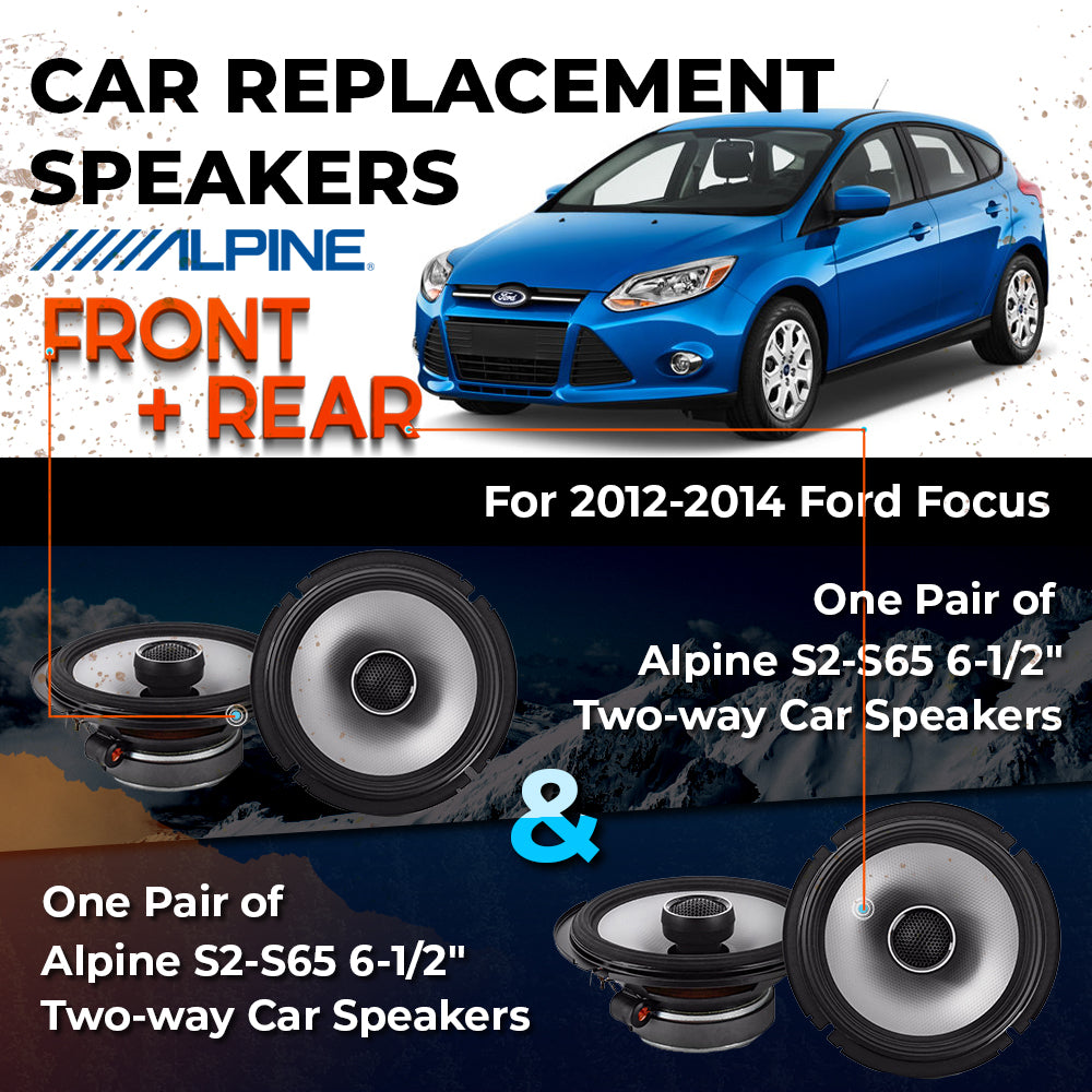 Car Speaker Replacement fits 2012-2014 for Ford Focus