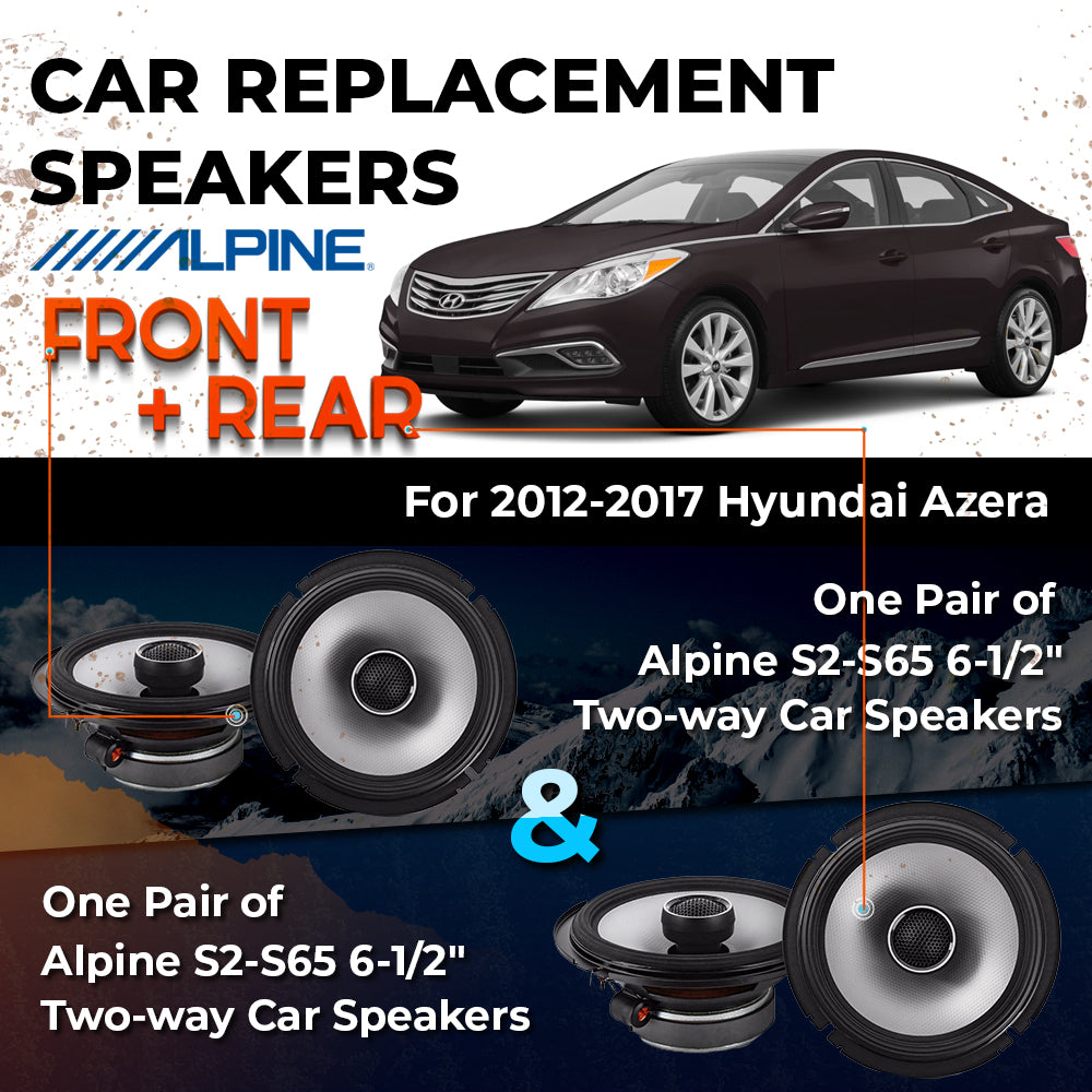 Car Speaker Replacement fits 2012-2017 for Hyundai Azera