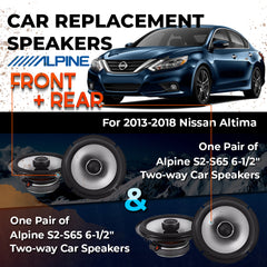 Car Speaker Replacement fits 2013-2018 for Nissan Altima