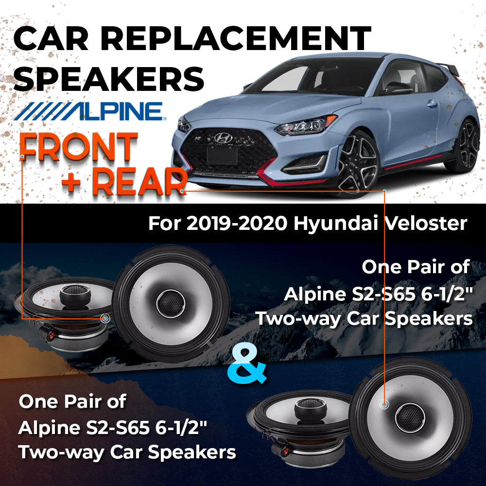 Car Speaker Replacement fits 2019-2020 for Hyundai Veloster