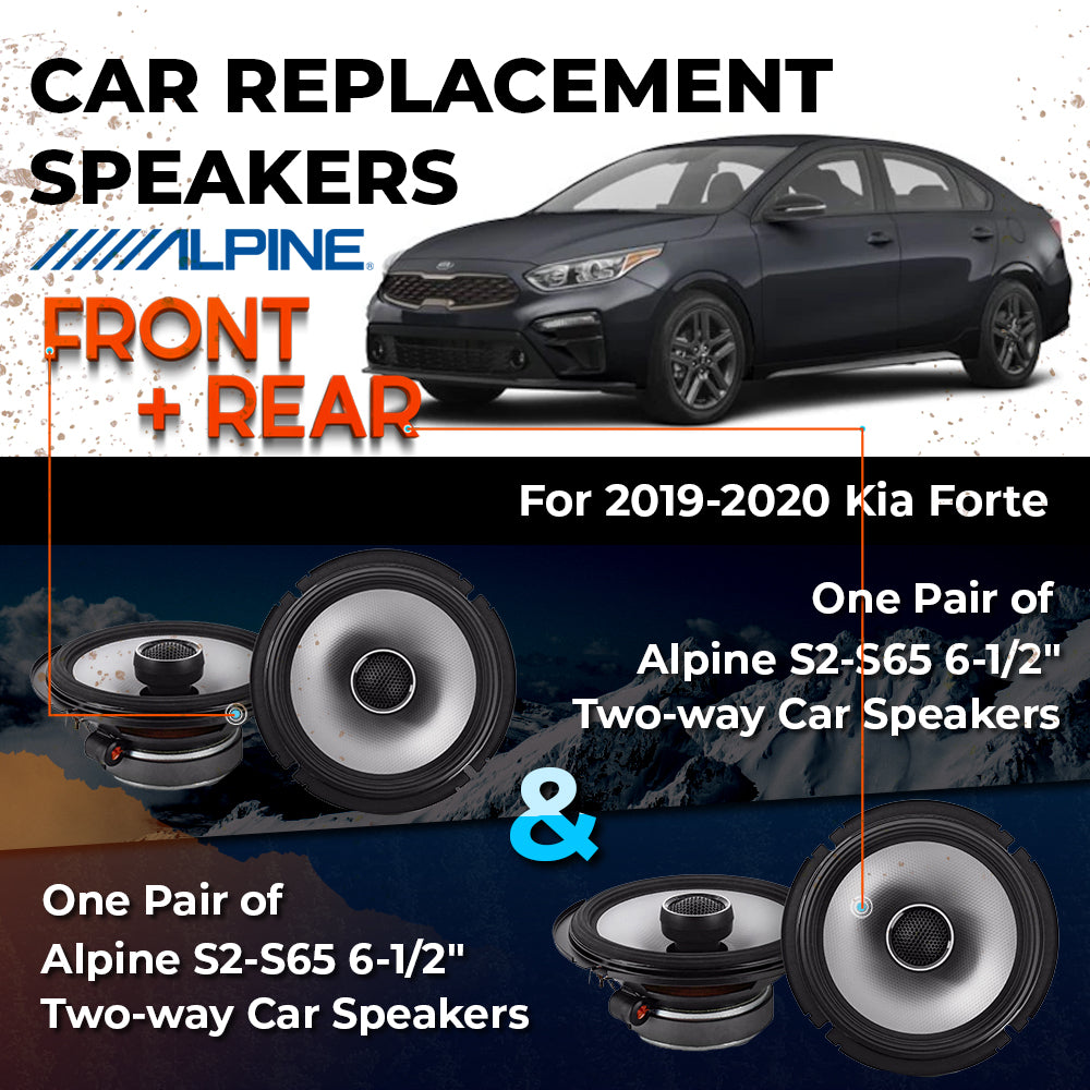 Car Speaker Replacement fits 2019-2020 for Kia Forte