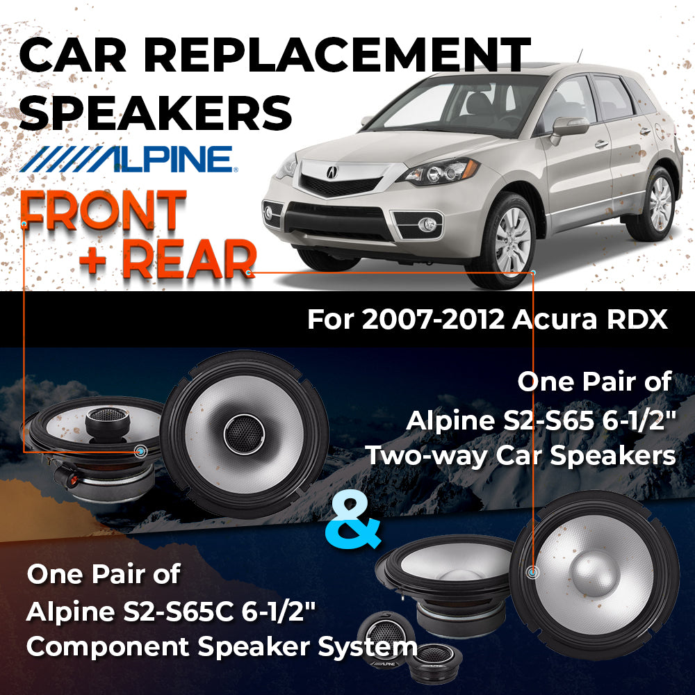 Car Speaker Replacement fits 2007-2012 for Acura RDX