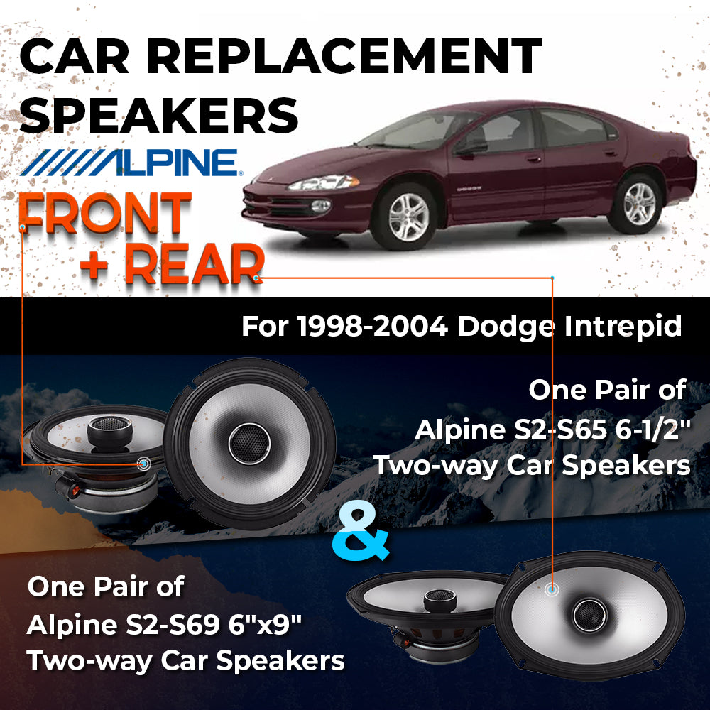 Car Speaker Replacement fits 1998-2004 for Dodge Intrepid