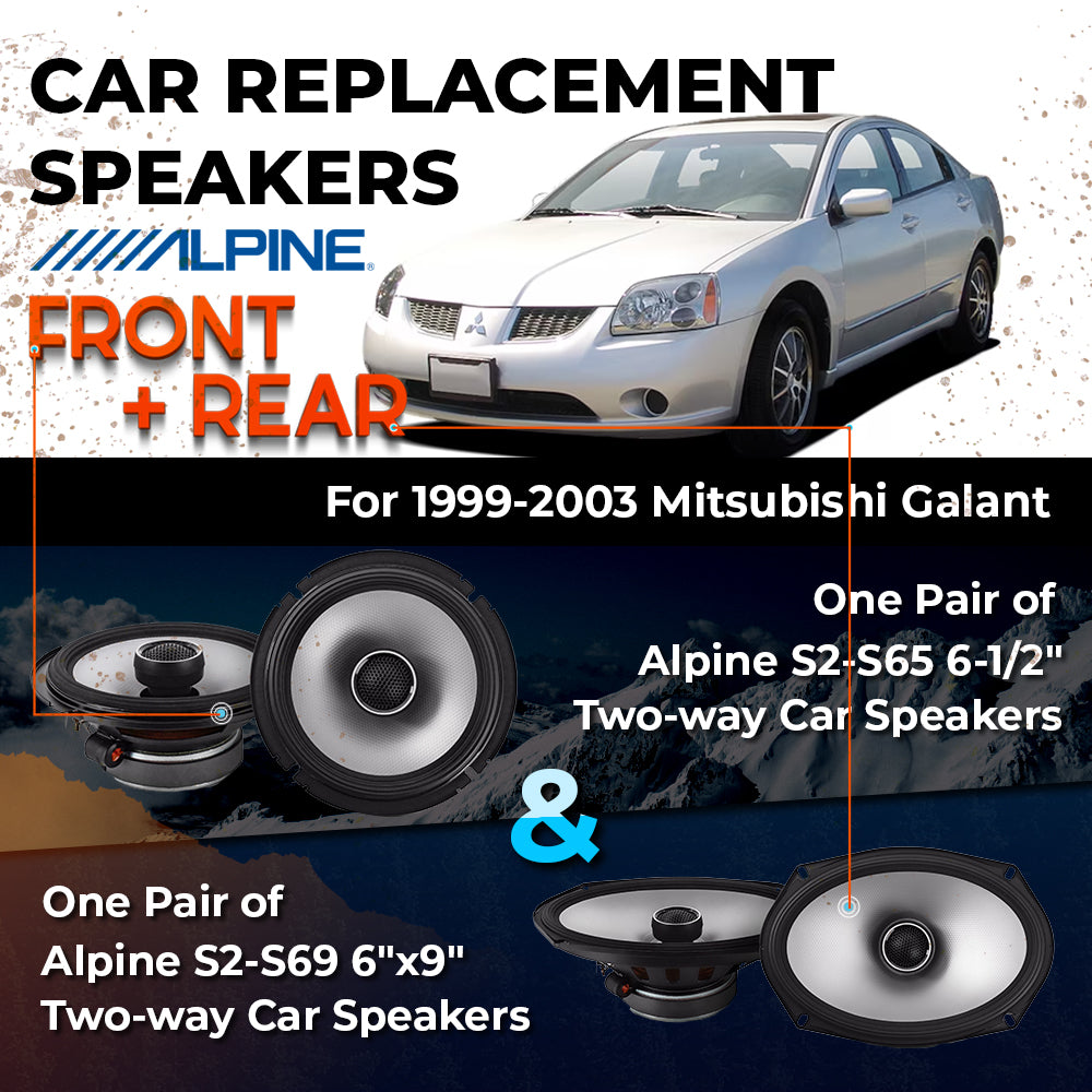 Car Speaker Replacement fits 1999-2003 for Mitsubishi Galant