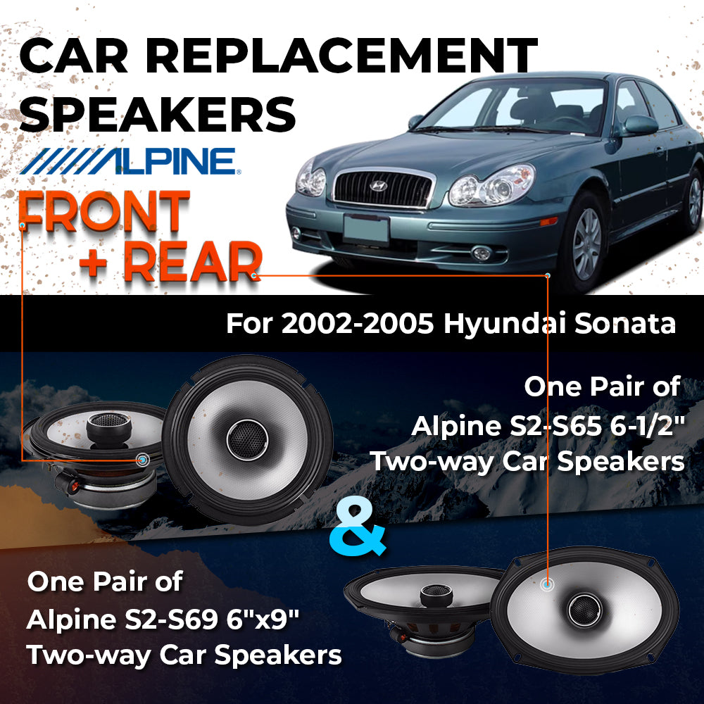 Car Speaker Replacement fits 2002-2005 for Hyundai Sonata