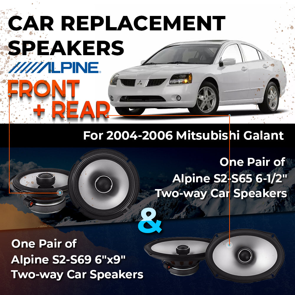 Car Speaker Replacement fits 2004-2006 for Mitsubishi Galant