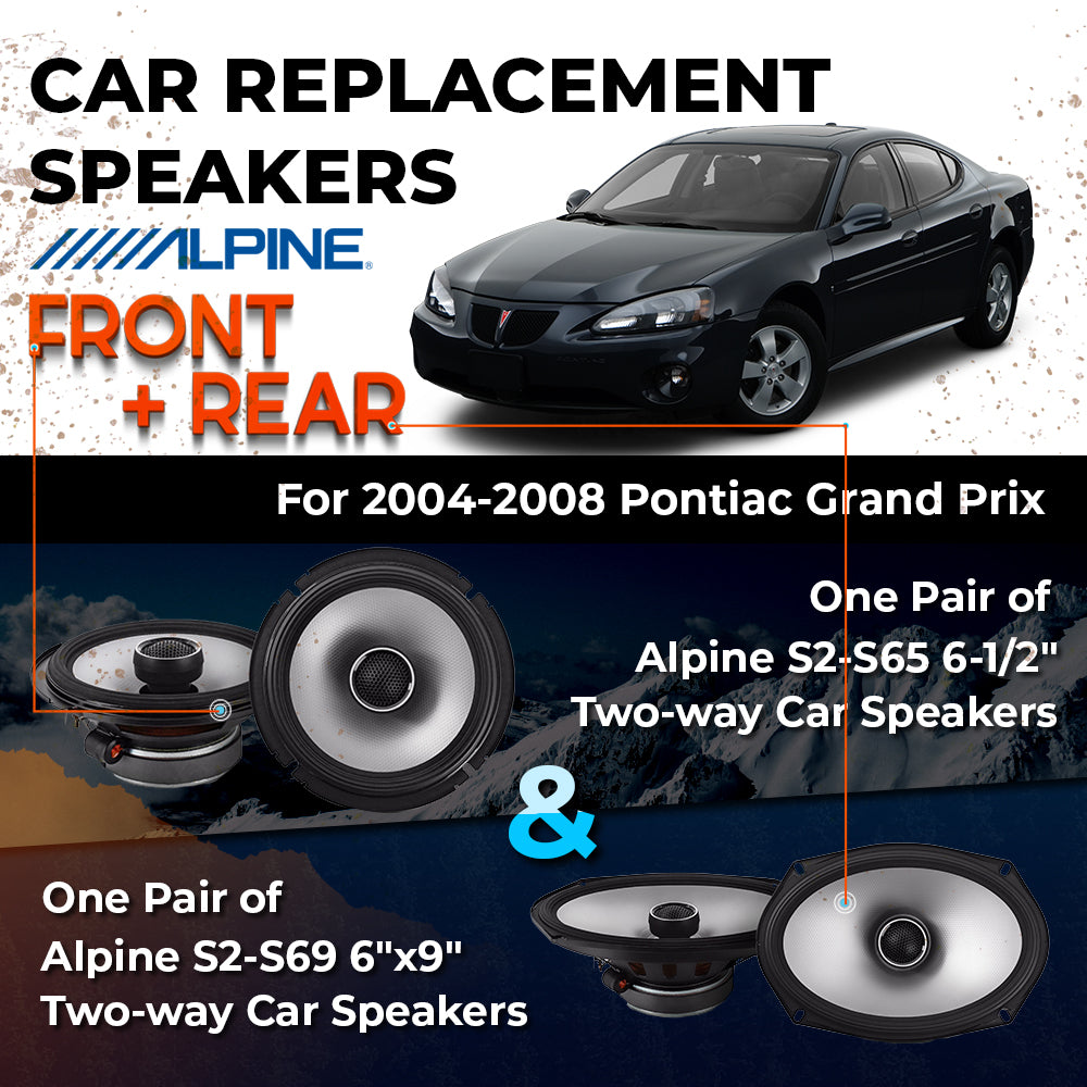 Car Speaker Replacement fits 2004-2008 for Pontiac Grand Prix