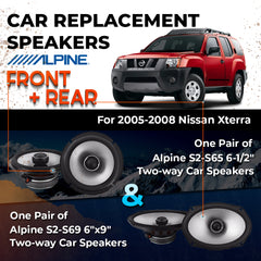 Car Speaker Replacement fits 2005-2008 for Nissan Xterra