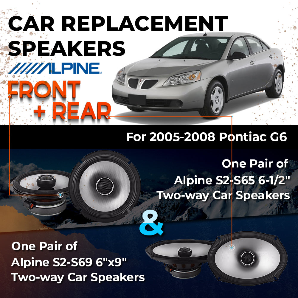 Car Speaker Replacement fits 2005-2008 for Pontiac G6